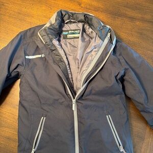 BAUER TEAM Youth XS Full Zip Long Sleeve Hockey 37.5 Black Hockey Jacket